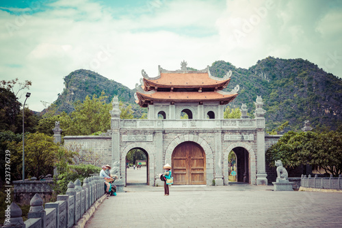 Temple of Dinh Tien Hoang at Hoa Lu Ninh Binh, first capital of Vietnam. Popular tourist destination in Ninh Binh Province.