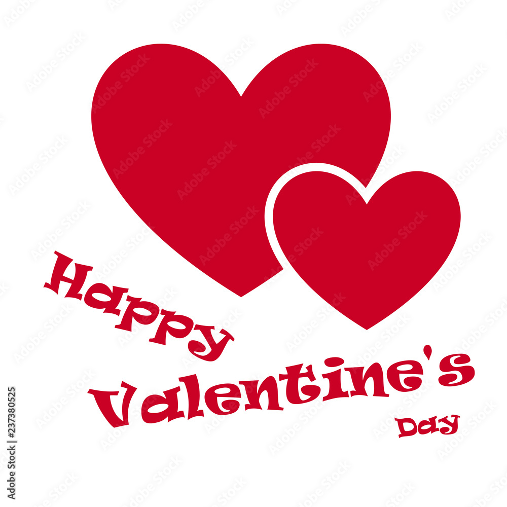 Valentine's Day Valentine, Holiday Celebrated February 14. Vector illustration.