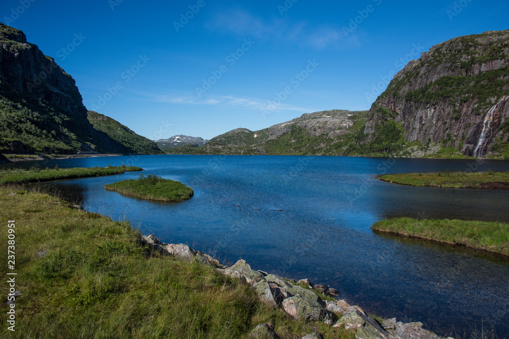Hunnevatn im Hunnedalen Gebiet in Norwegen, Telemark / Skandinavien