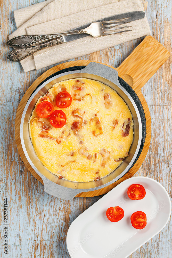 Omelet with bacon Omelet with bacon