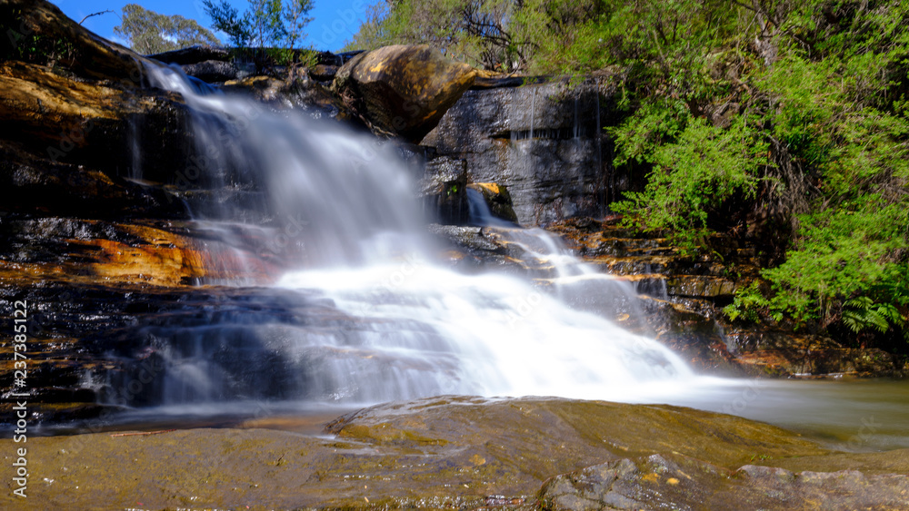 Obraz premium Wentworth Falls in the Blue Mountains, NSW, Australia