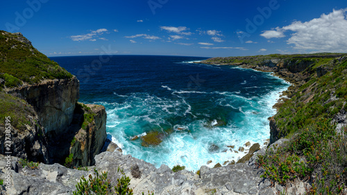 The view to seaward from Cape St George Light House in the Jervis Bay National Park, NSW, Australia photo