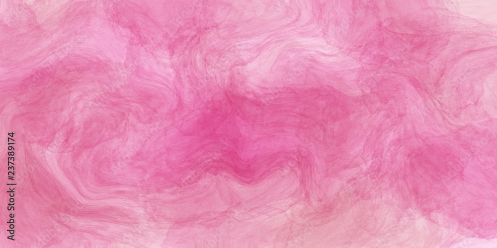 Abstract pink and white watercolour paint texture background. 