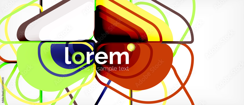 Geometric abstract background Geometric abstract background