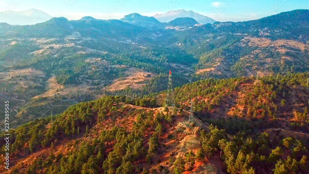 Fototapeta premium evening mountains