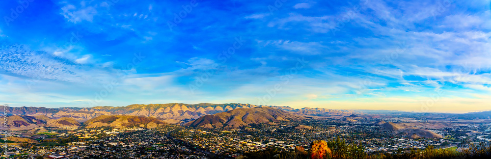 Pano of San Luis Obispo, CA, from Cerro San Luis