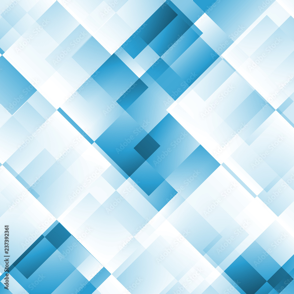 vector of abstract technology background with blue square geometric shape texture