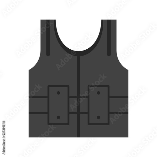 Bullet Proof Jecket Vector Icon