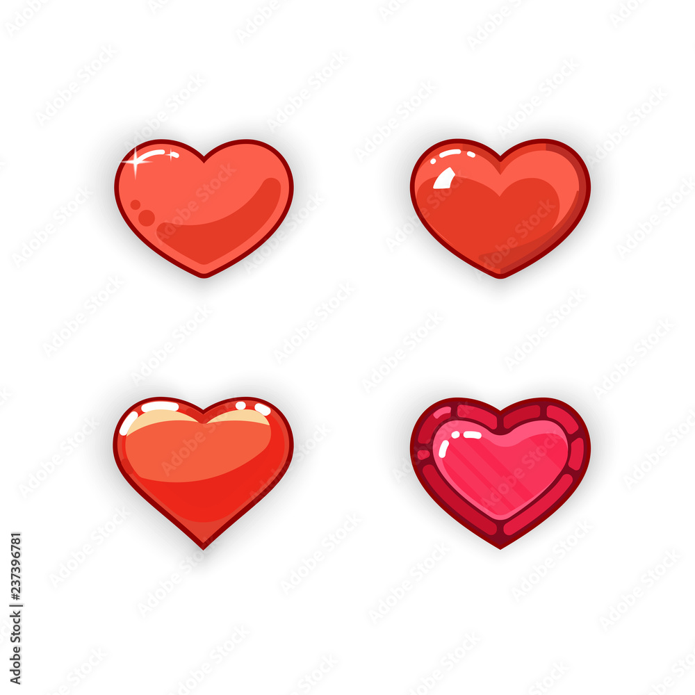 3d heart game design. 3d heart game icon