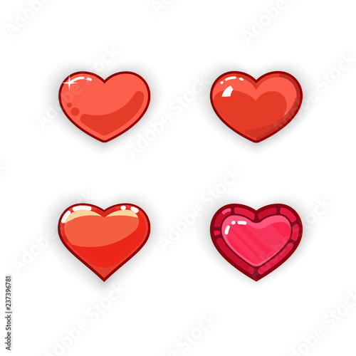 3d heart game design. 3d heart game icon