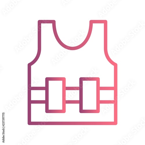 Bullet Proof Jecket Vector Icon