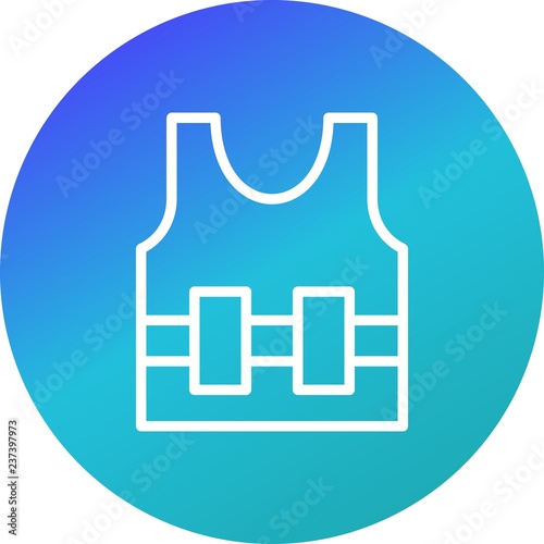 Bullet Proof Jecket Vector Icon