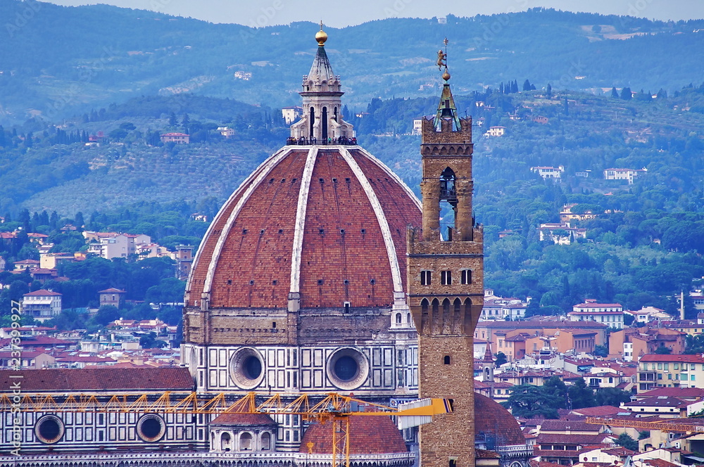 View of Florence from Forte Belvedere Italy