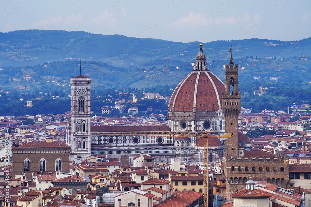 View of Florence from Forte Belvedere Italy