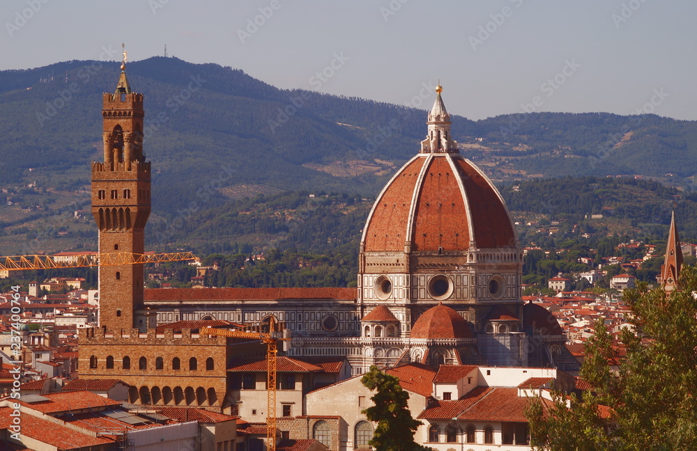 View of Florence from Boboli Gardens Tuscany Italy