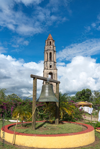 Manaca Iznaga Tower and bell in Valley of the Sugar Mills photo