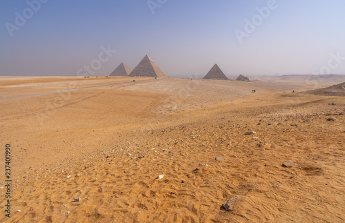 Pyramids of Giza near Cairo Egypt