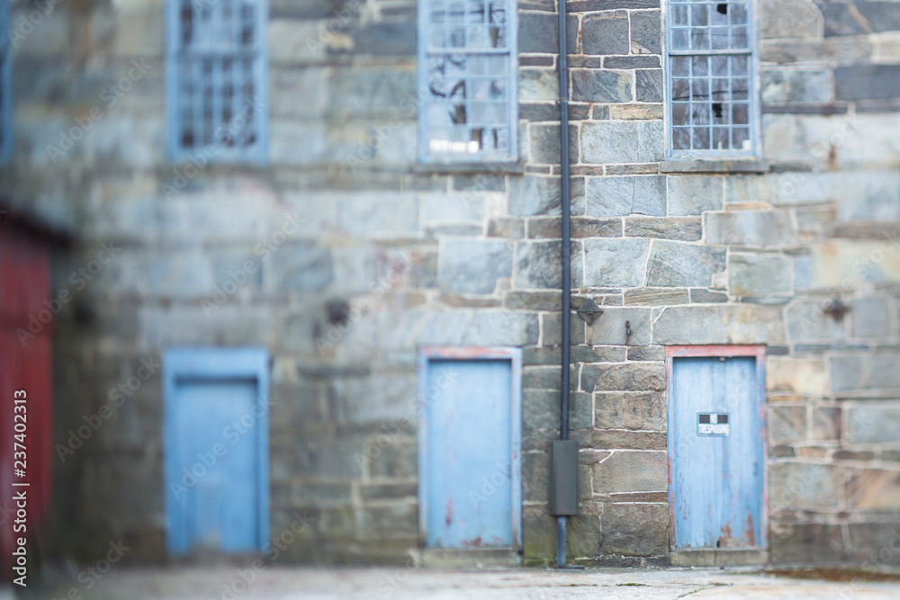 An abandoned factory in New England