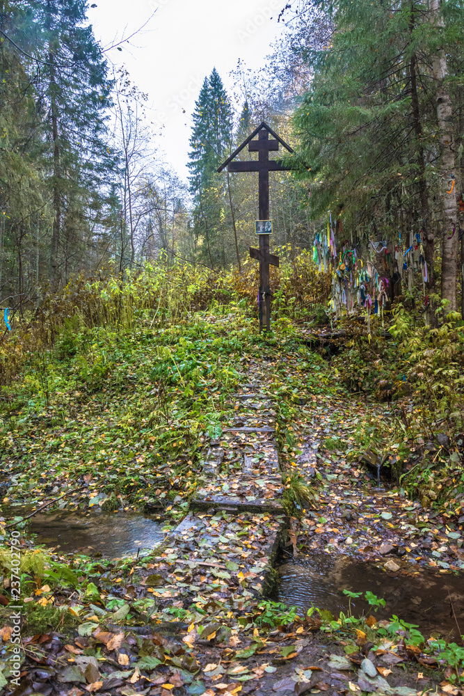 The holy source in honor of the Assumption of the Mother of God near the village of Sovetsky, Kostroma region. The holy source in honor of the Assumption of the Mother of God near the village of Sovetsky, Kostroma region.