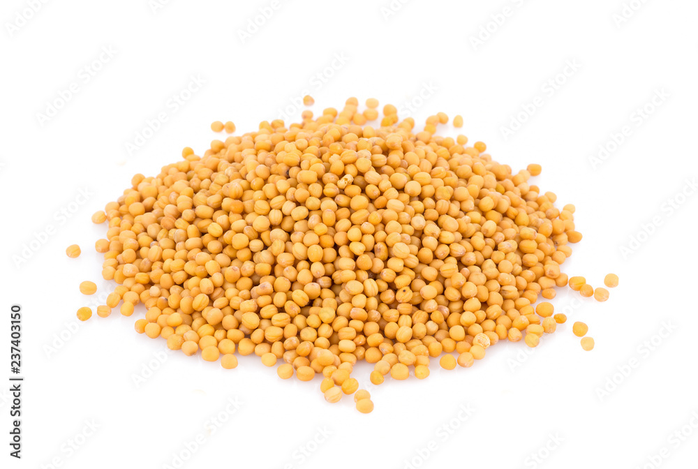 mustard seeds isolated on white background mustard seeds isolated on white background