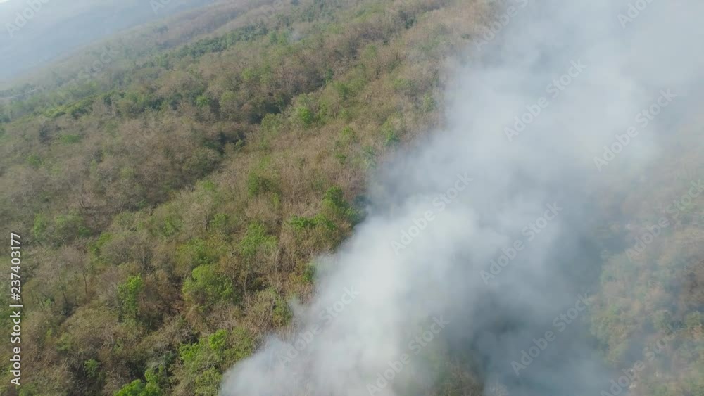 aerial view forest fire smoke on the slopes hills. wild fire in tropical forest, Indonesia. natural disaster fire in Southeast Asia aerial view forest fire smoke on the slopes hills. wild fire in tropical forest, Indonesia. natural disaster fire in Southeast Asia
