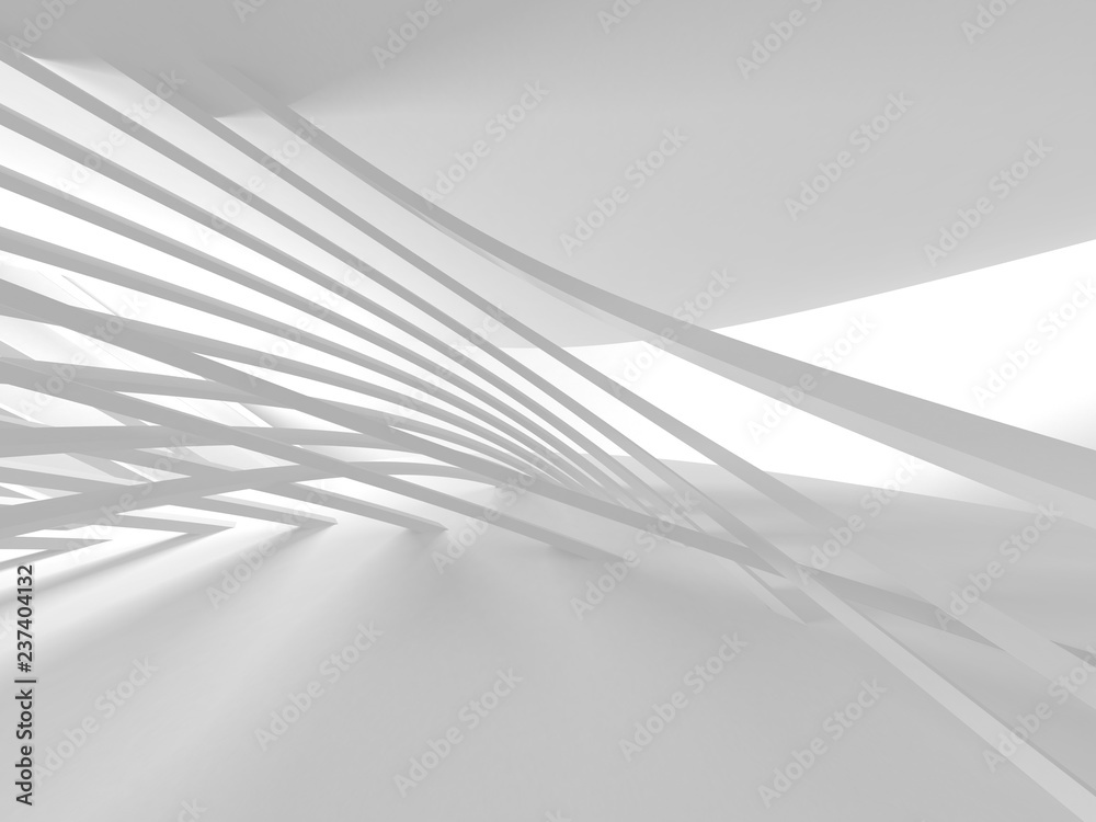 Fototapeta premium Abstract Modern White Architecture Background