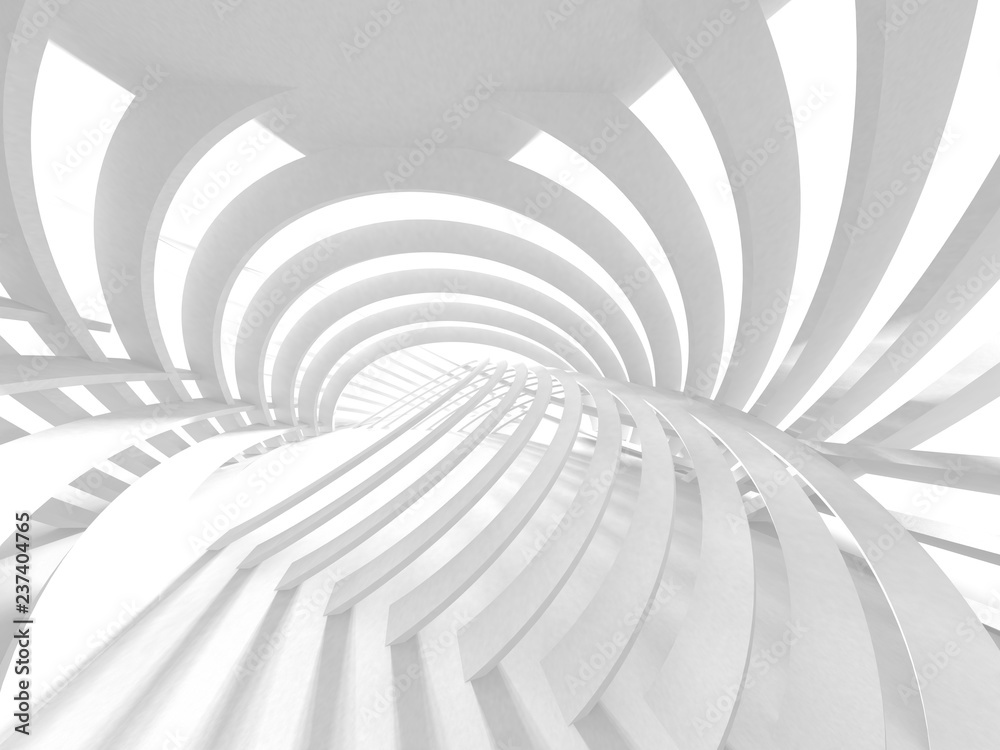 Futuristic White Architecture Design Background Futuristic White Architecture Design Background