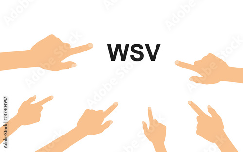 Hände zeigen auf WSV
