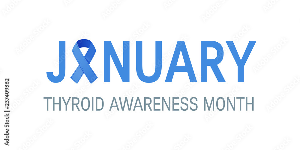 Thyroid awareness month vector concept Thyroid awareness month vector concept