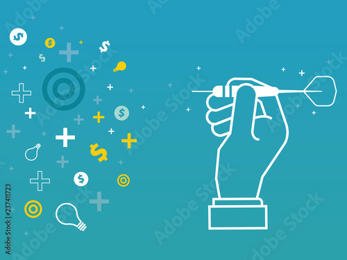 target goal business conceptual