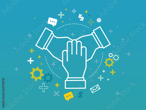 teamwork business conceptual