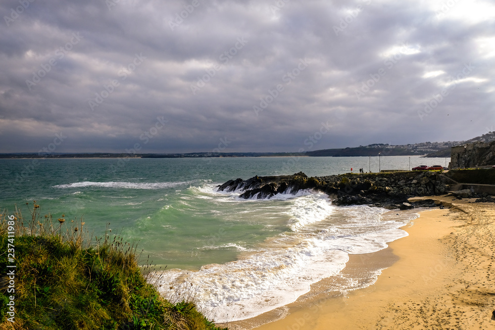 Porthgwidden Beach in Cornwall, UK is one of the beaches at the resort of St Ives