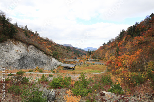 川原毛地獄の風景（秋田県湯沢市）