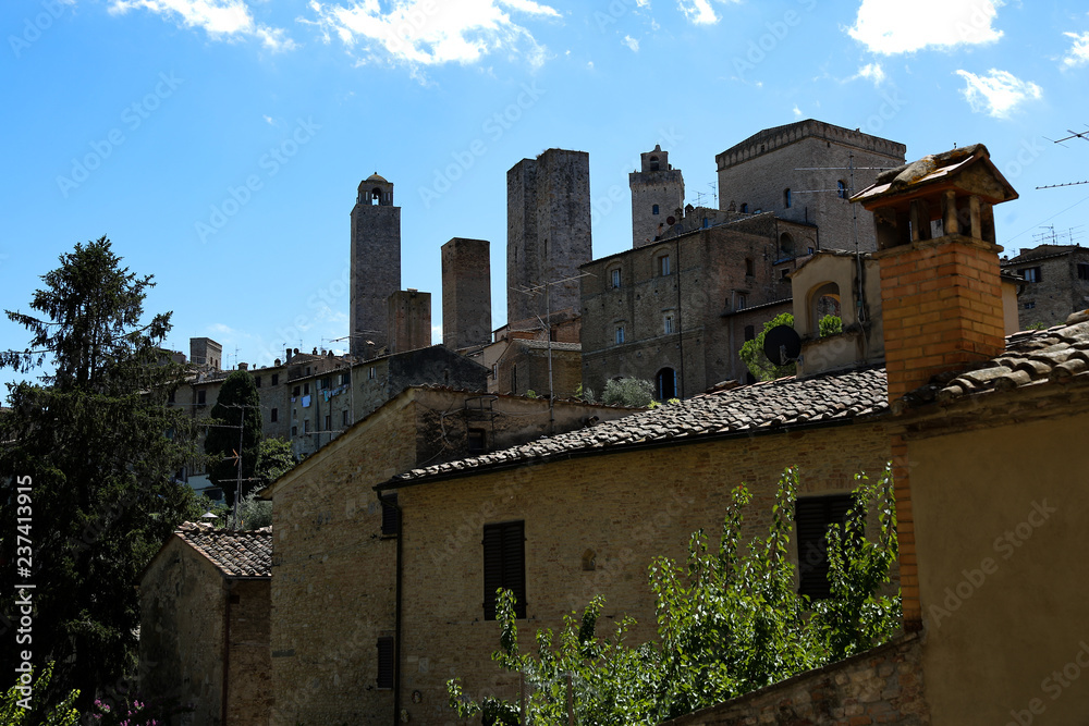San Gimignano Toscana Italien Reisen Urlaub