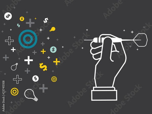 target goal business conceptual