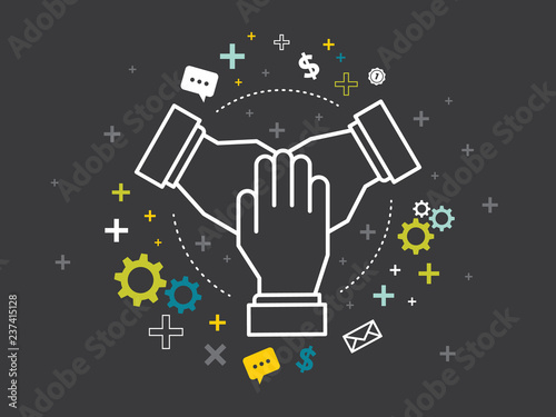 teamwork business conceptual