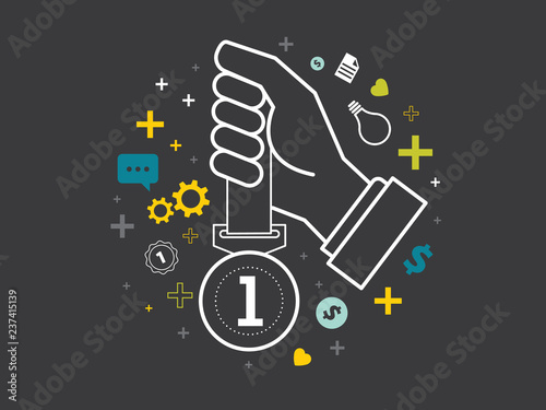 winner business conceptual
