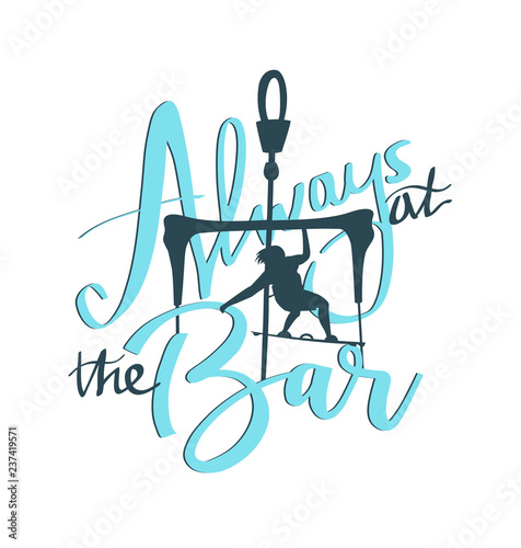 Always at the Bar Kitesurfing Slogan Design
