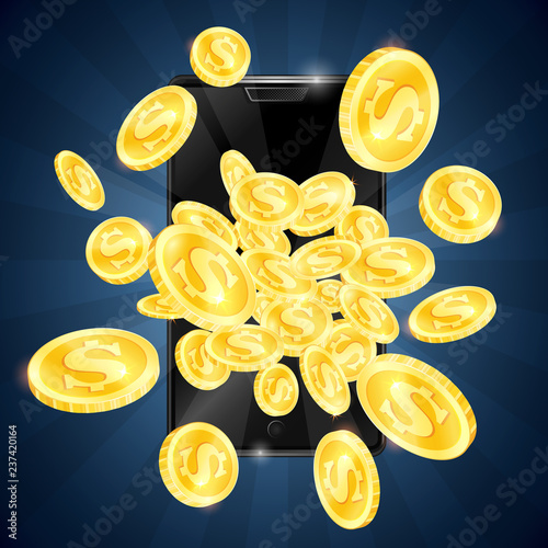 Gold coins and mobile phone gambling