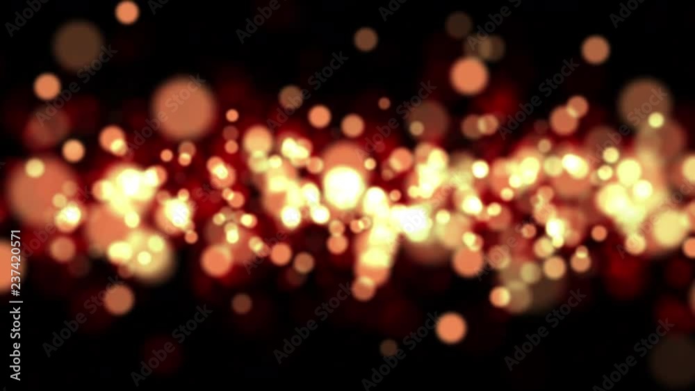 A shimmering celebration of red bokeh lights (Loop). A shimmering celebration of red bokeh lights (Loop).
