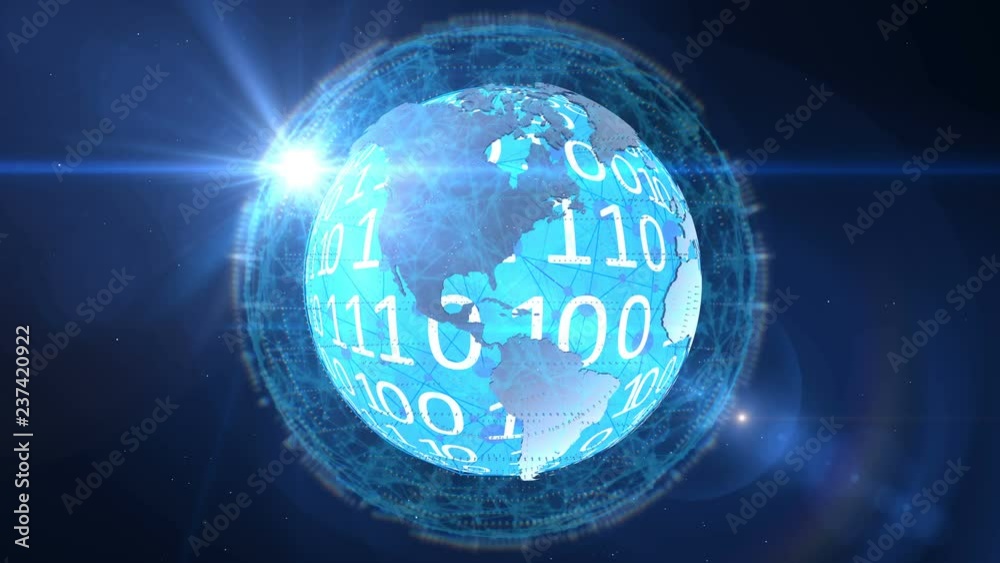 The global network encompasses the planet Earth.Virtual digital communication model.Communication in global travel.Earth abstract animation. The global network encompasses the planet Earth.Virtual digital communication model.Communication in global travel.Earth abstract animation.