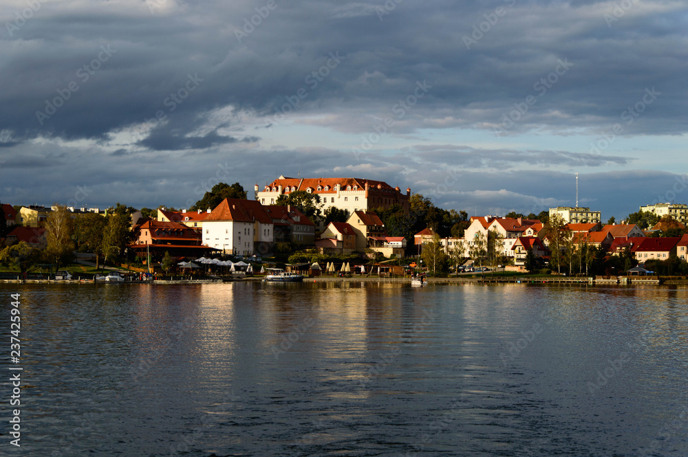 View on Ryn town from lake. View on Ryn town from lake.
