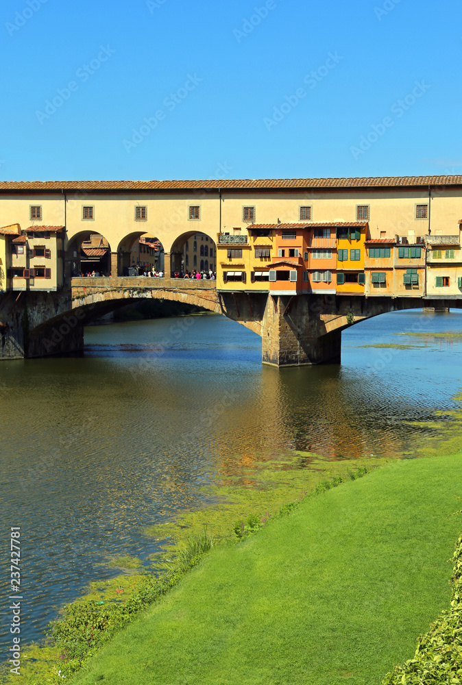 Fototapeta premium Old Bridge called Ponte Vecchio in Florence Italy o