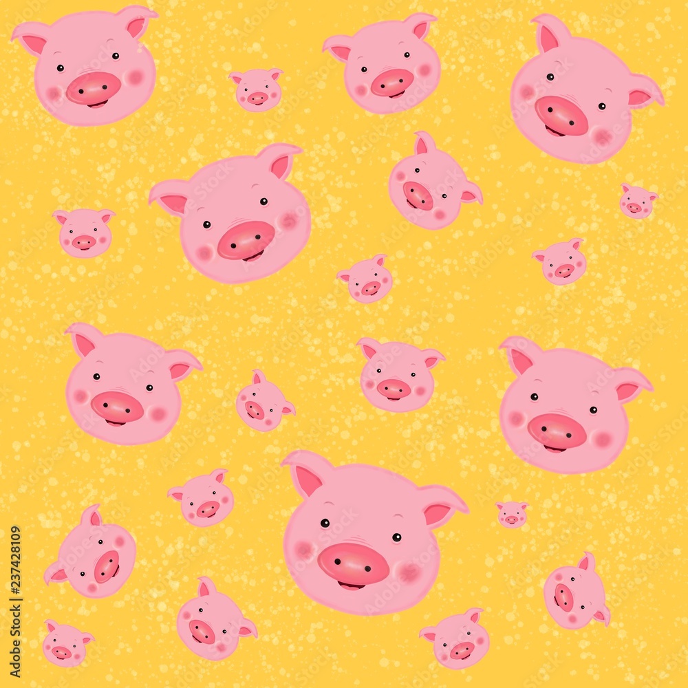 seamless pattern with pigs seamless pattern with pigs