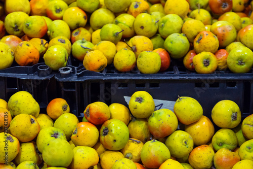 Mexican tejocotes in market