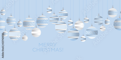 French blue minimal xmas ba...
