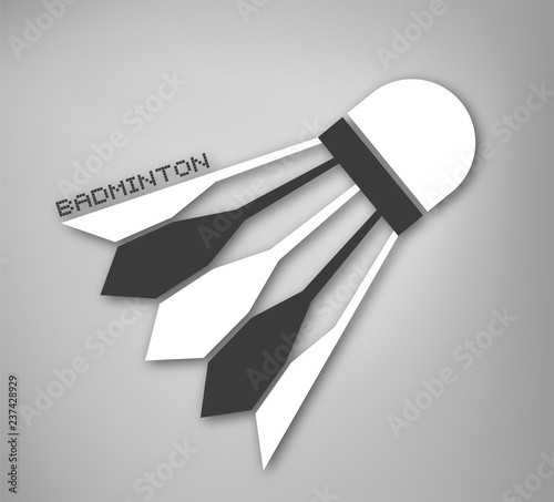Design of badminton ball symbol