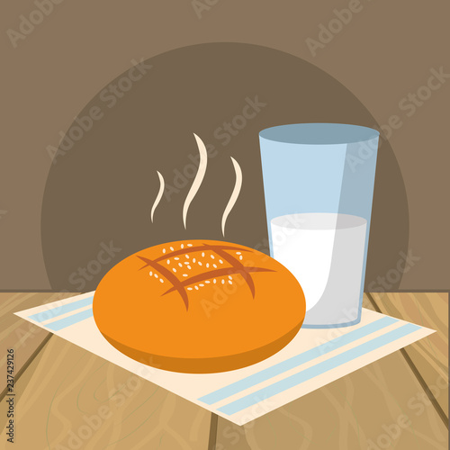 delicious food breakfast cartoon
