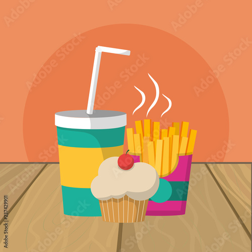 delicious food cartoon