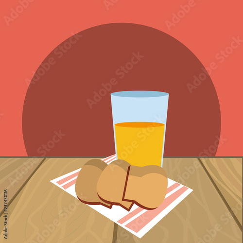 delicious food breakfast cartoon
